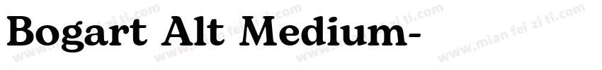 Bogart Alt Medium字体转换